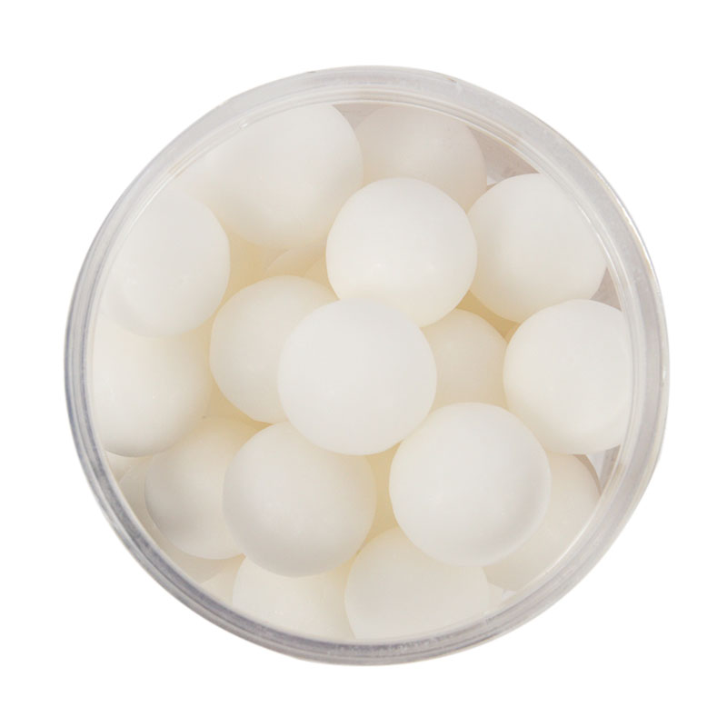 Cachous Pearl Beads MATTE WHITE 10mm (85g) - by Sprinks