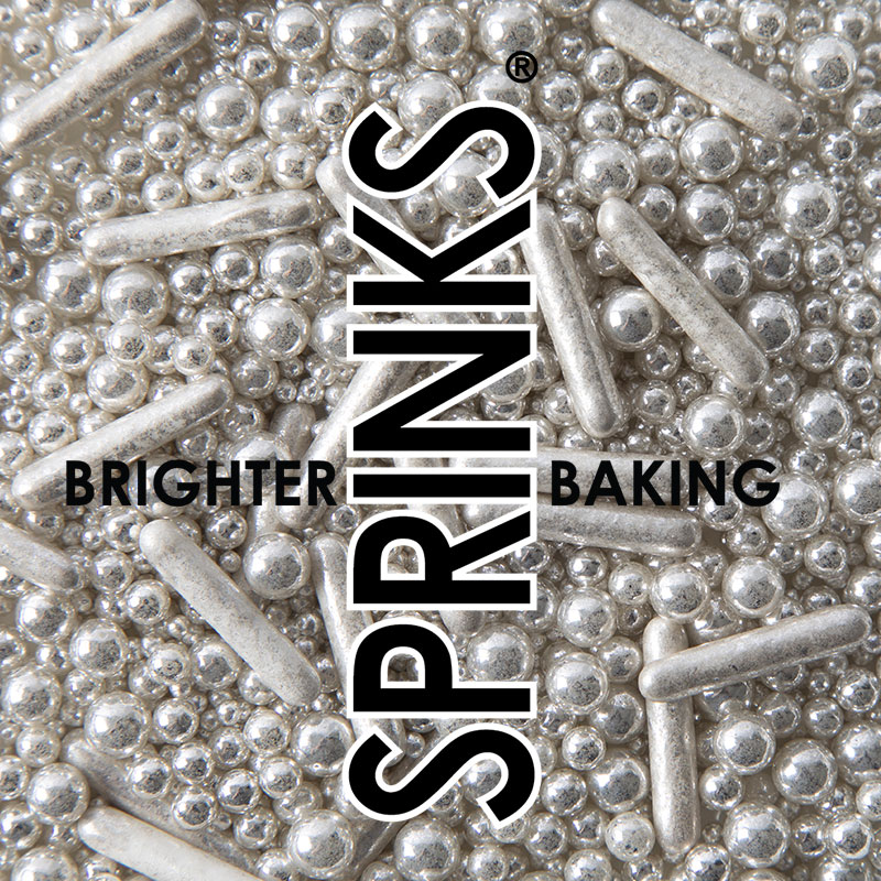 500g BUBBLE & BOUNCE SILVER Sprinkles - by Sprinks