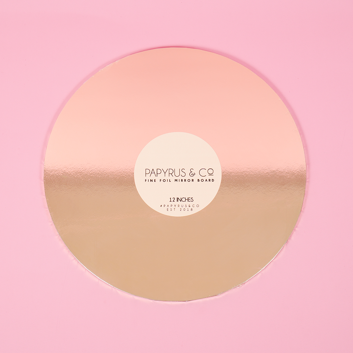 GOLD MIRROR Masonite Cake Board - 12 ROUND