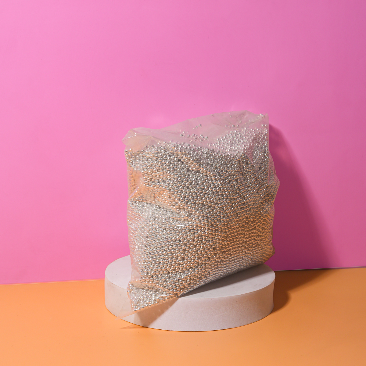 2kg SHINY SILVER 4mm Sprinkles