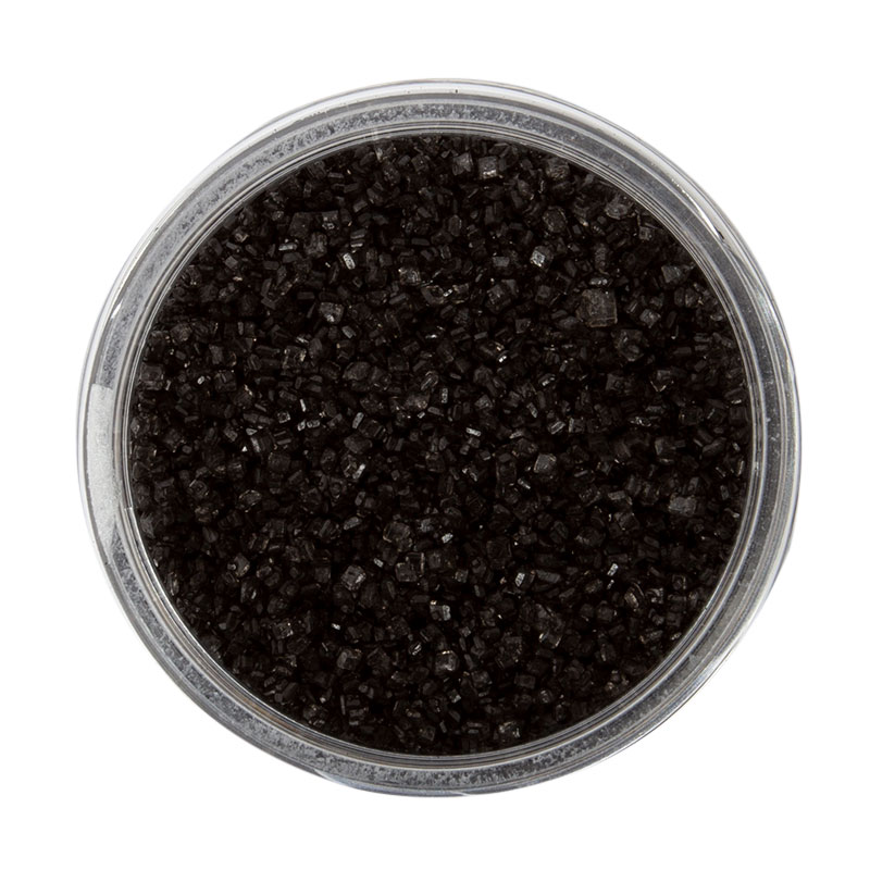 BLACK Sanding Sugar (85g) - by Sprinks