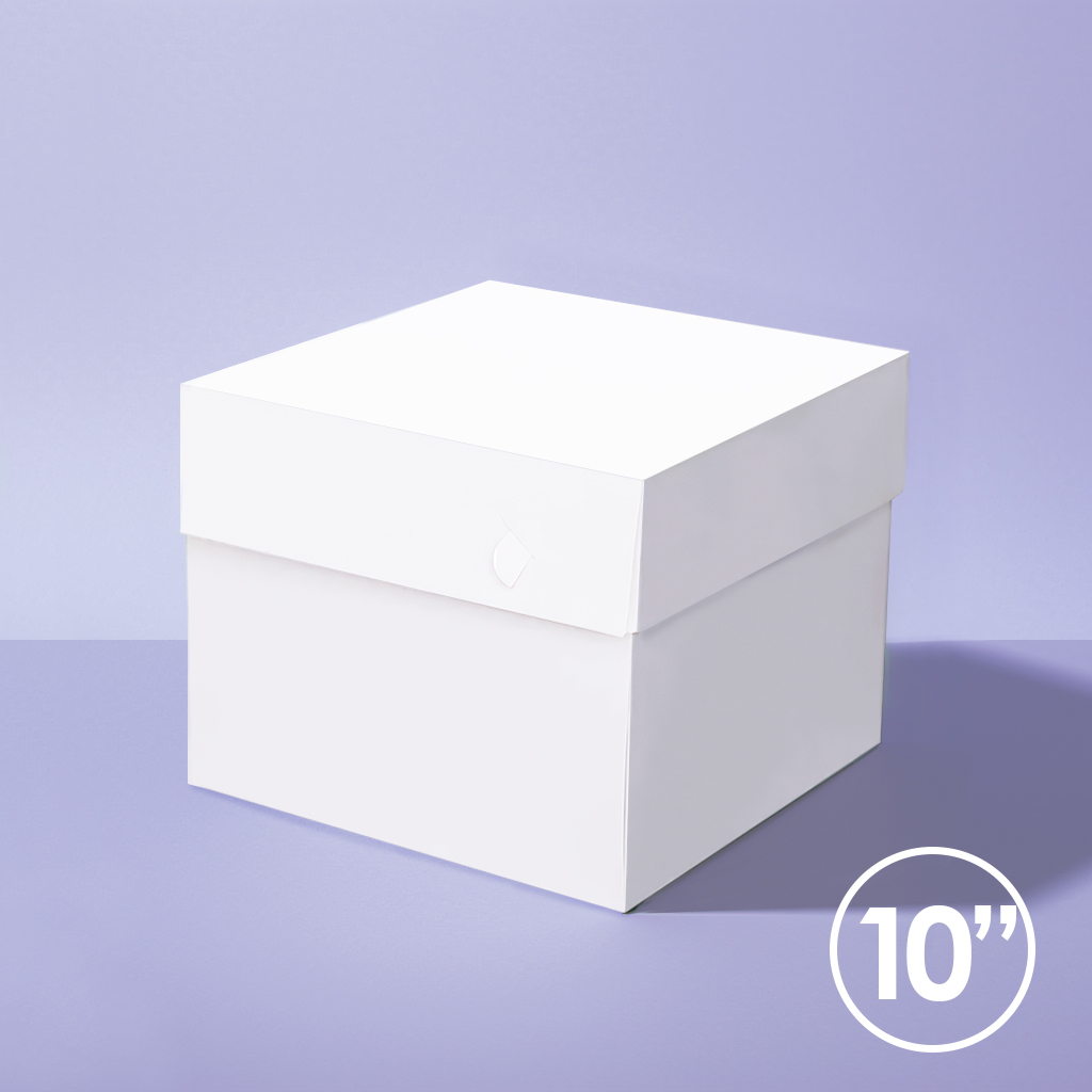 10 Square Cake Box - 6 High