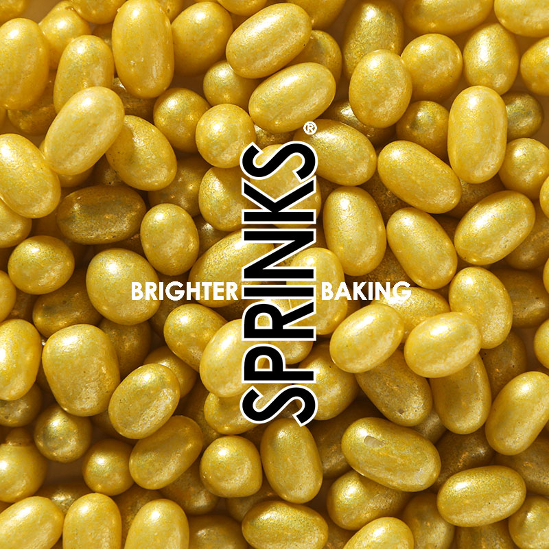 500g GOLD LUSTRE TEAR DROP - by Sprinks