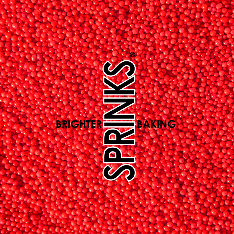 500g Nonpareils RED - by Sprinks