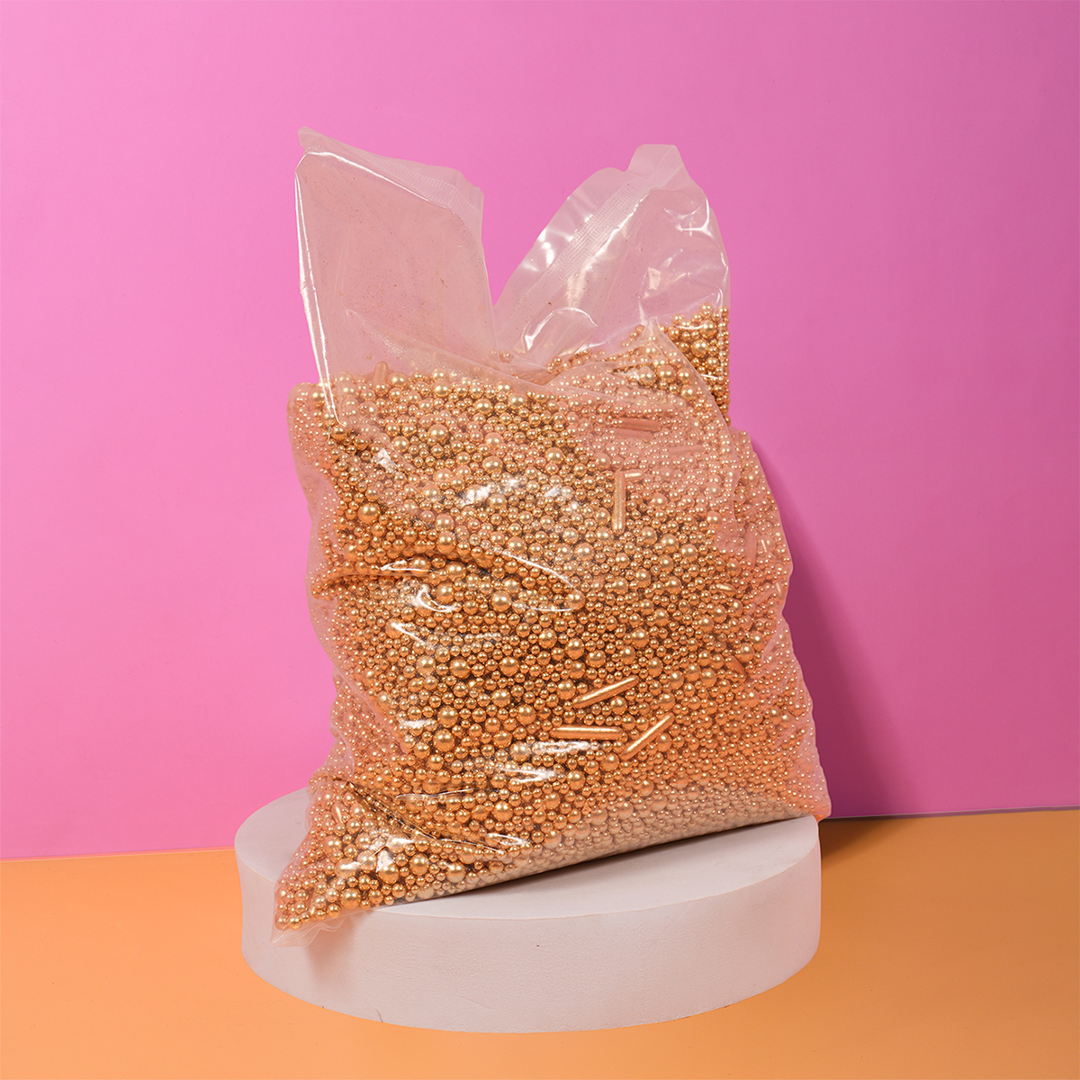SPRINKS Pro Series - BUBBLE & BOUNCE SHINY GOLD Sprinkles 2kg