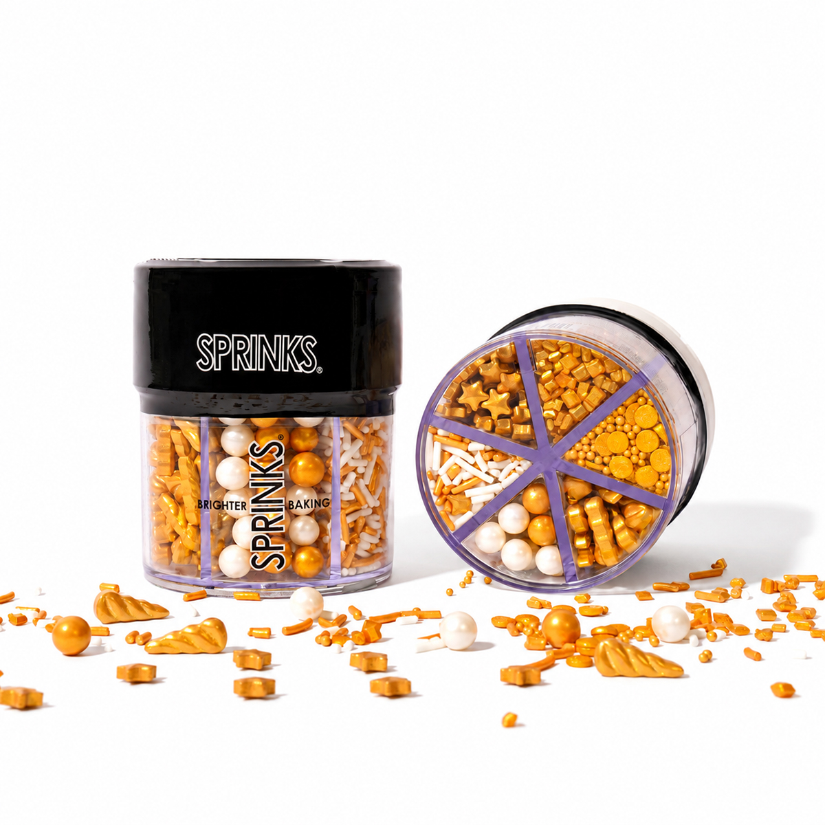 GOLD DREAMS 6 Cell Sprinkles (85g) - by Sprinks