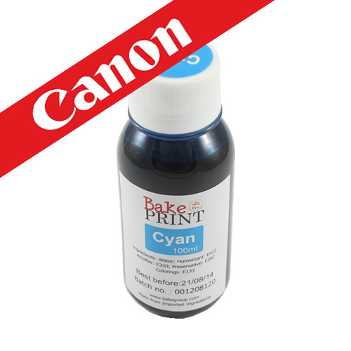 Edible Ink Refill Bottle 100ml - CYAN (CANON)