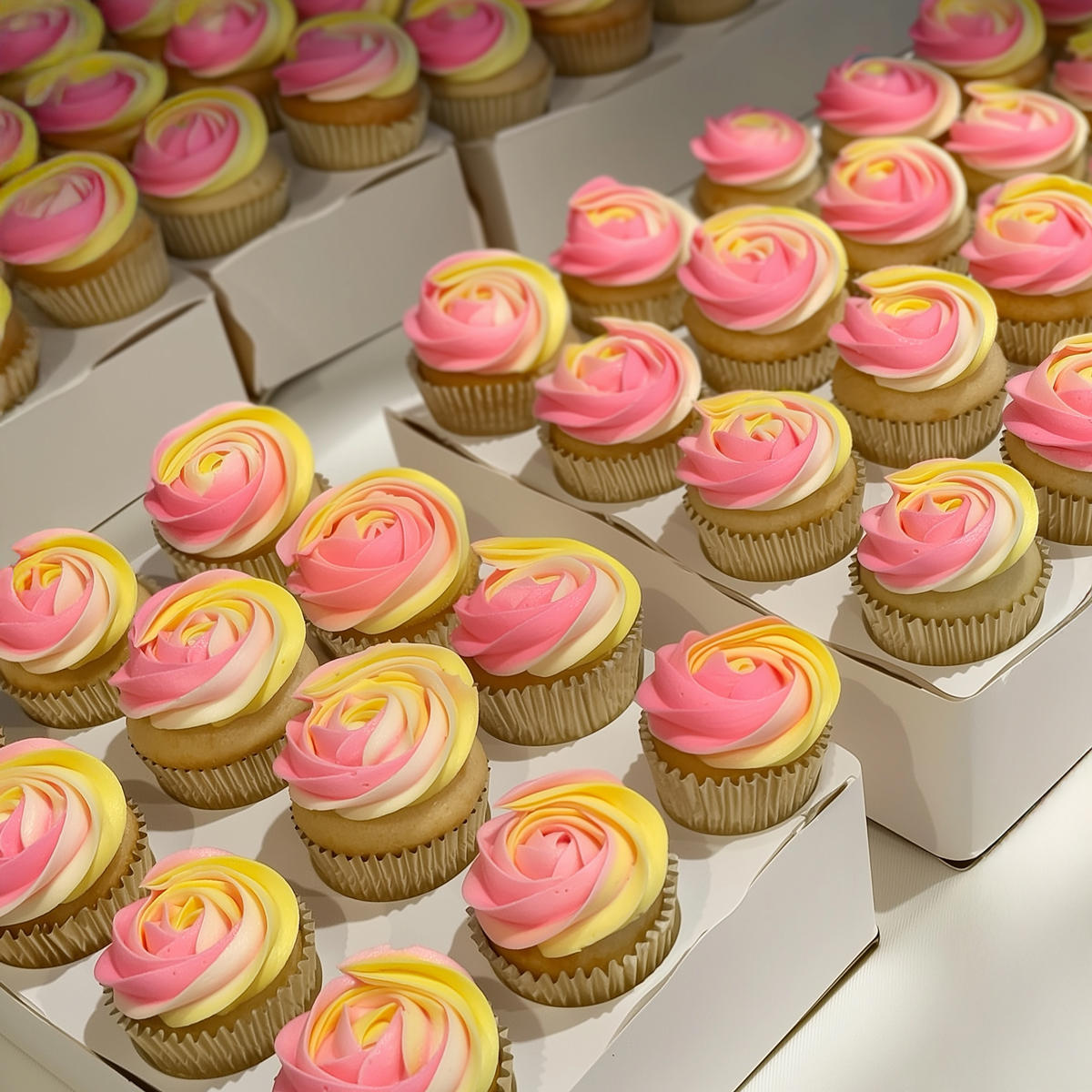 18 Two-Tone Disposable Piping Icing Bags - Box of 10