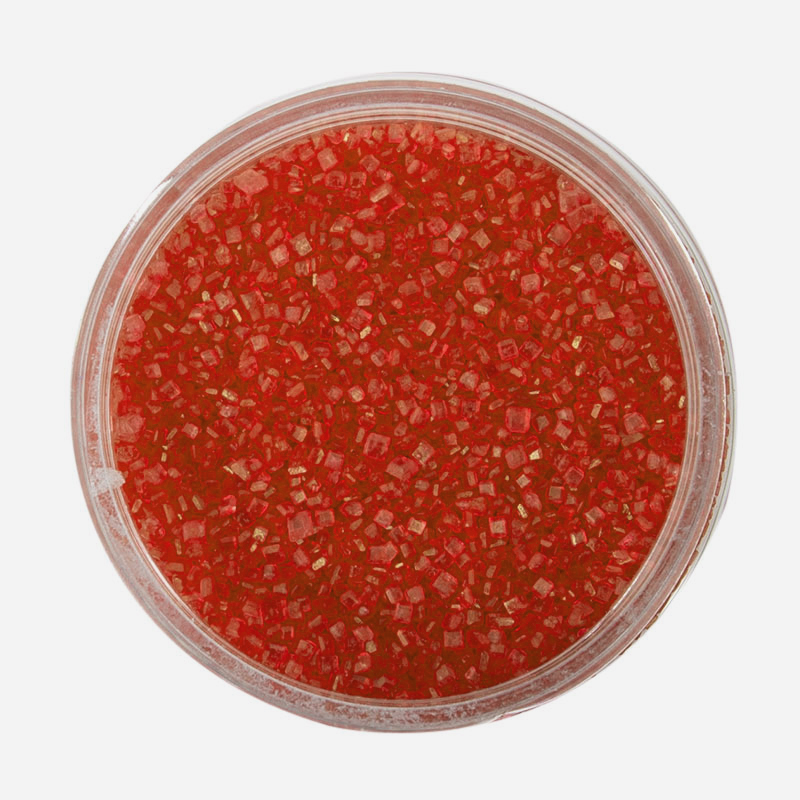 RED Sanding Sugar (85g) - by Sprinks