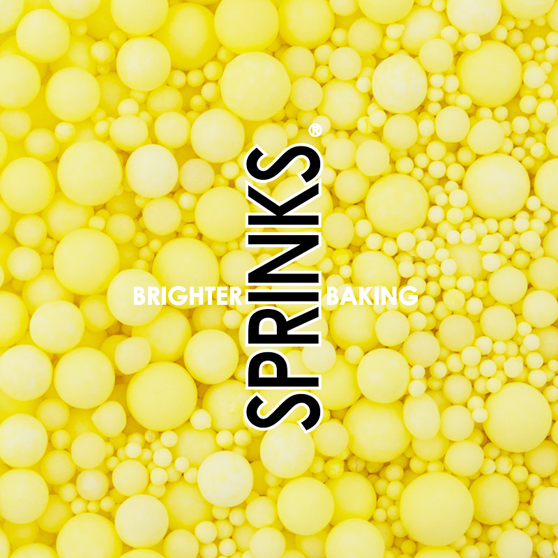 500g PASTEL LEMON BUBBLE BUBBLE Sprinkles - by Sprinks