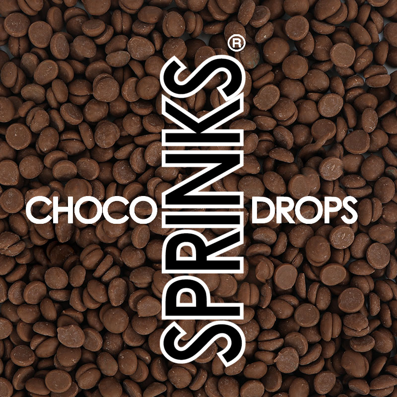 BULK 1kg SPRINKS Choco Drops - CHOCOLATE BROWN