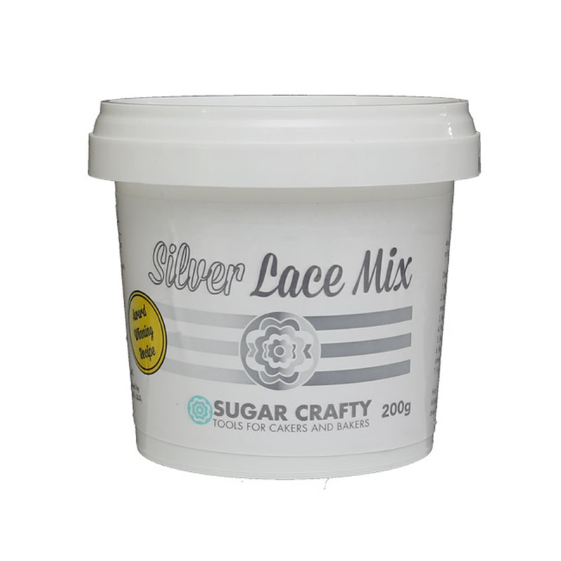 Sugar Crafty SILVER Lace Mix 200g
