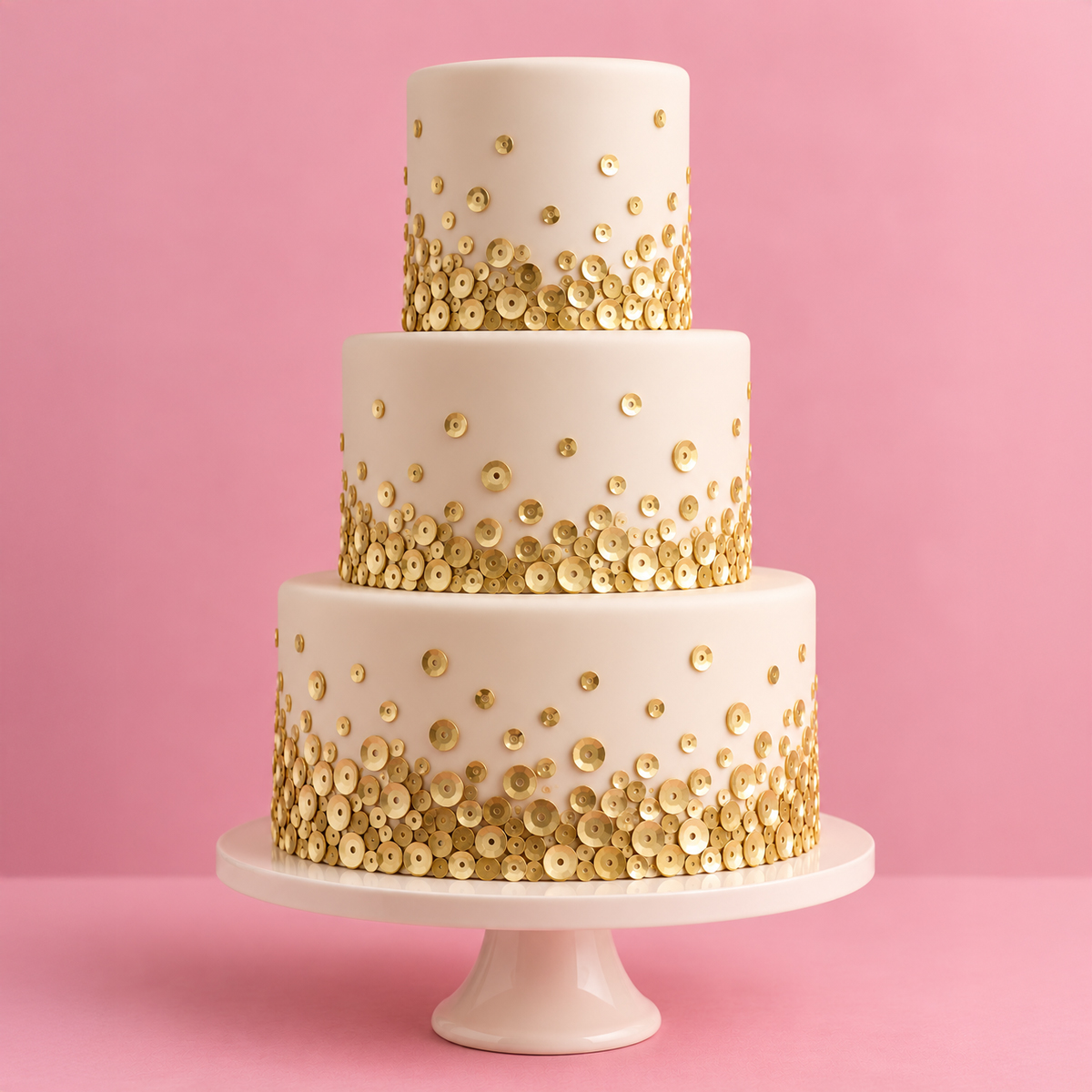 SEQUINS 3D Cake Lace Mat - by Claire Bowman