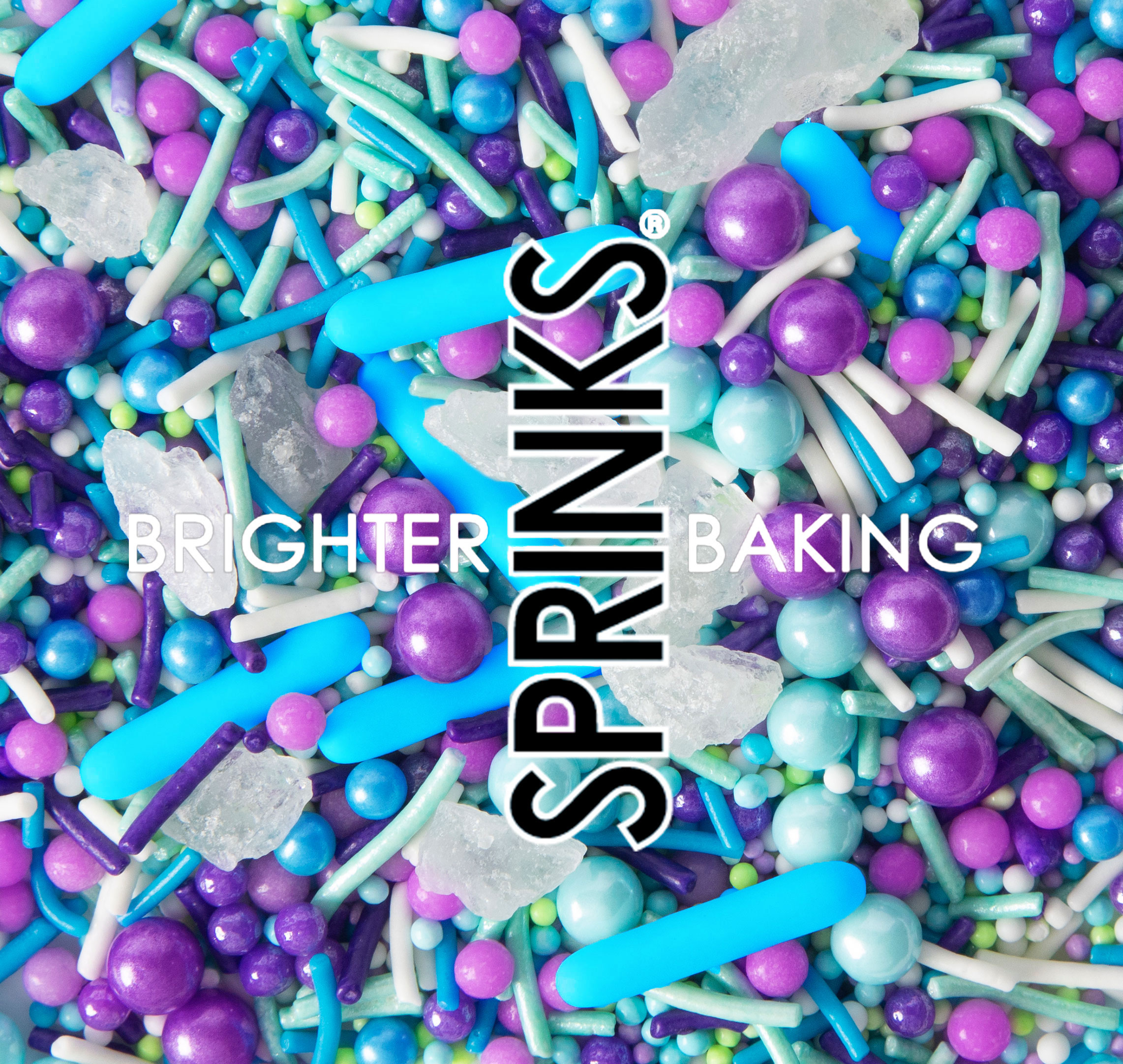 500g ROCK n ROLL WHITE Sprinkles - by Sprinks