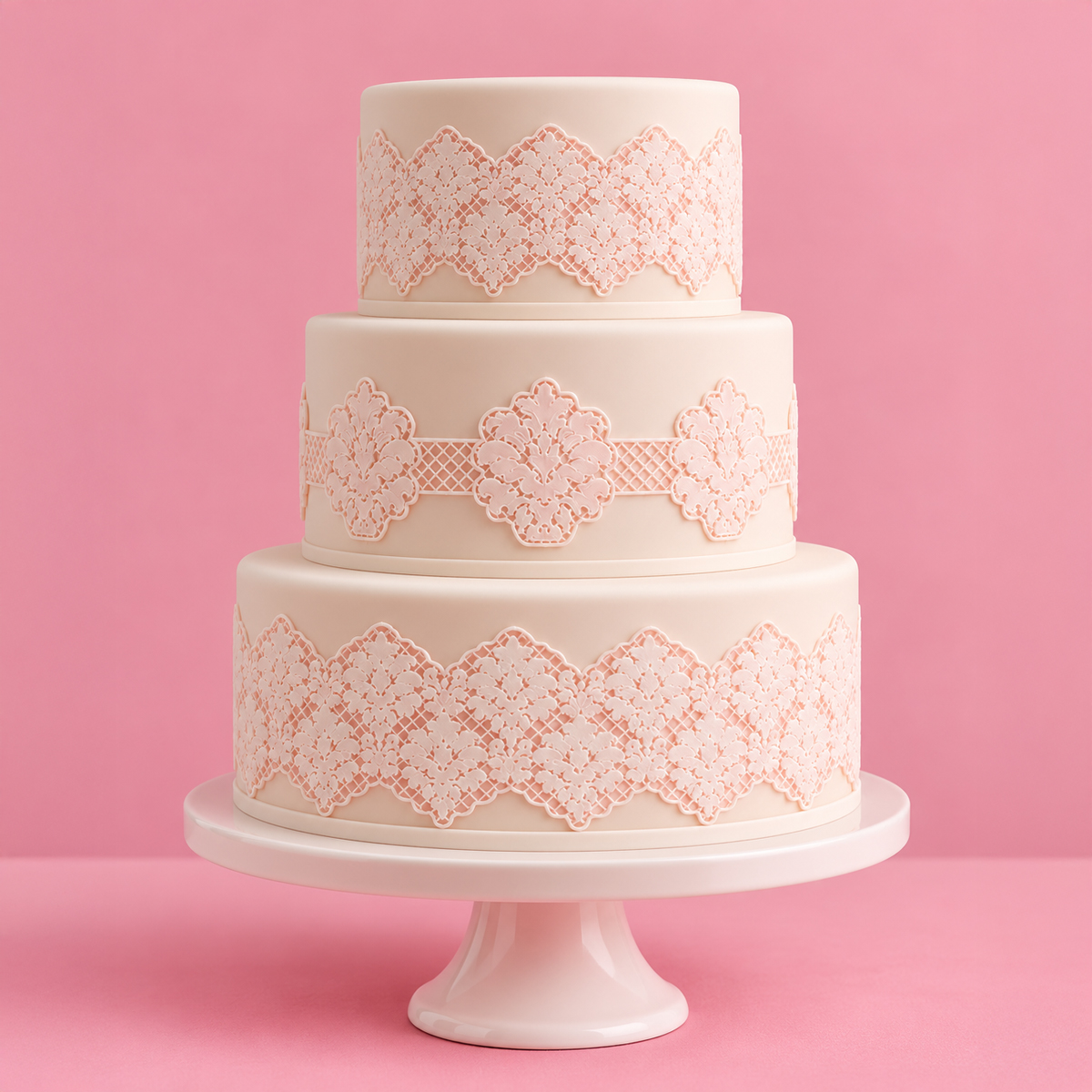 DAMASK 3D Cake Lace Mat - by Claire Bowman