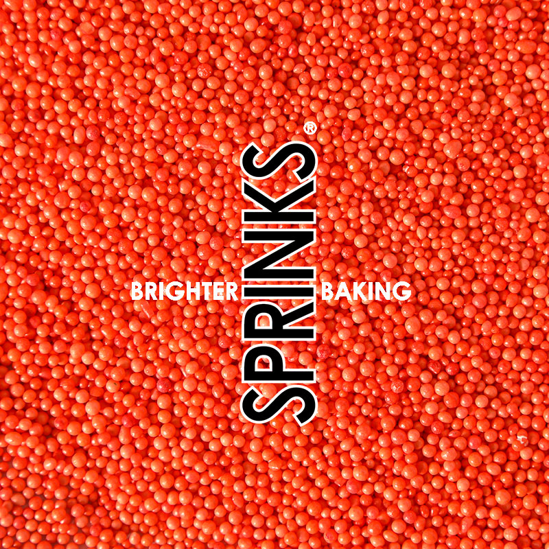 500g Nonpareils ORANGE - by Sprinks