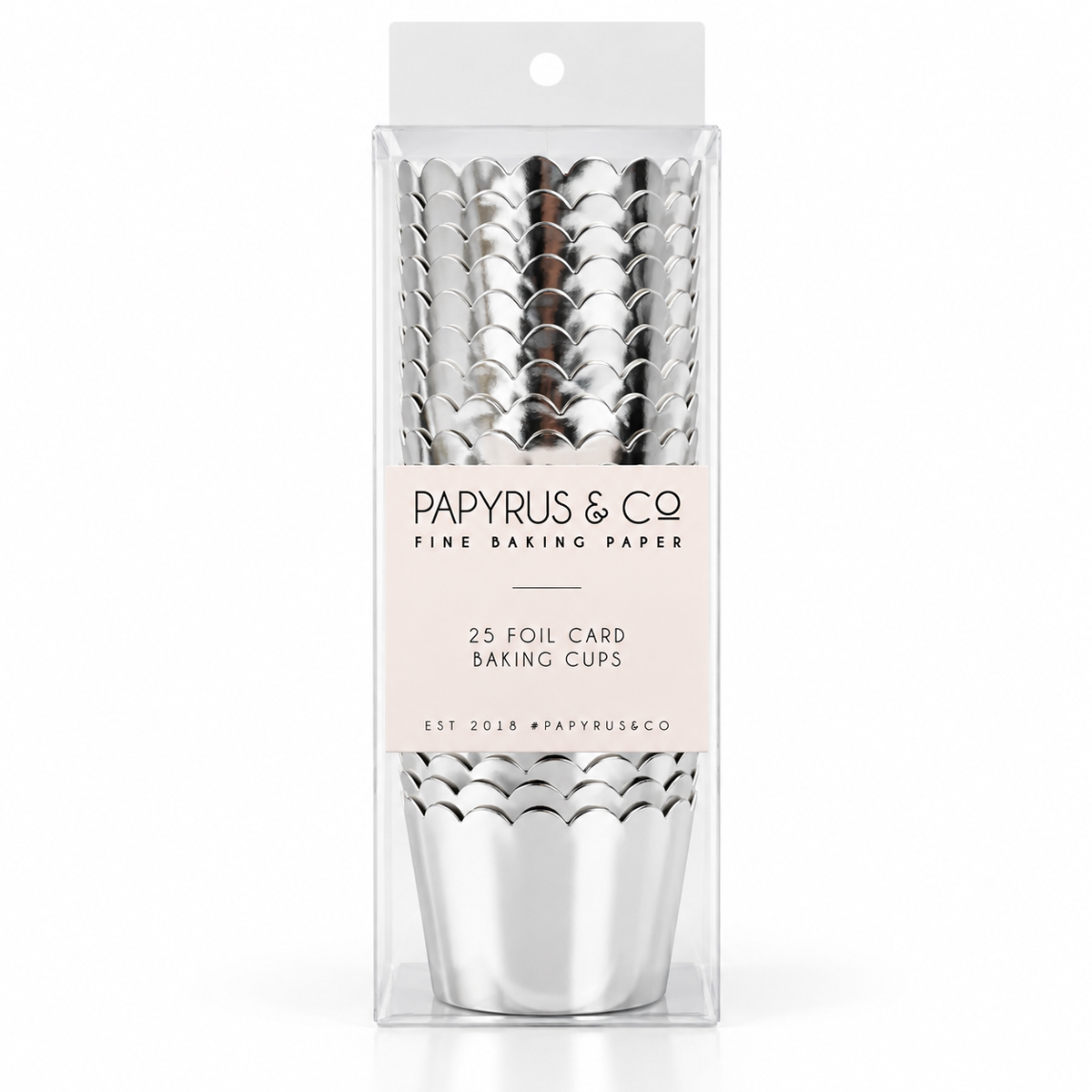 Foil Card Baking Cups (25 pack) - SILVER