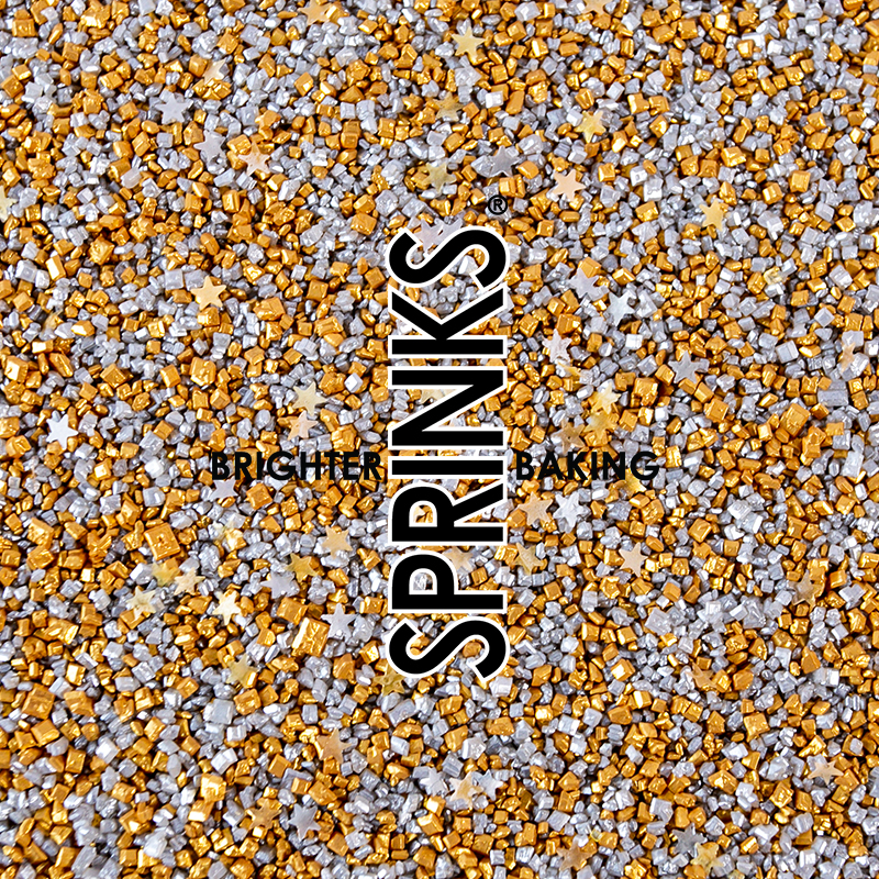 500g GOLD RUSH GLITZ Sprinkles - by Sprinks