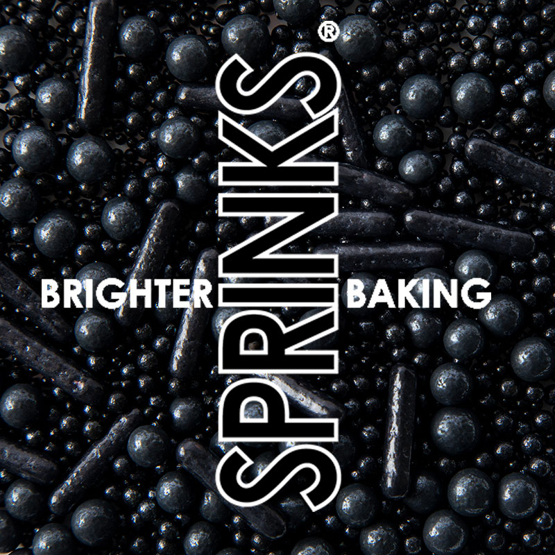 500g BUBBLE & BOUNCE BLACK Sprinkles - by Sprinks