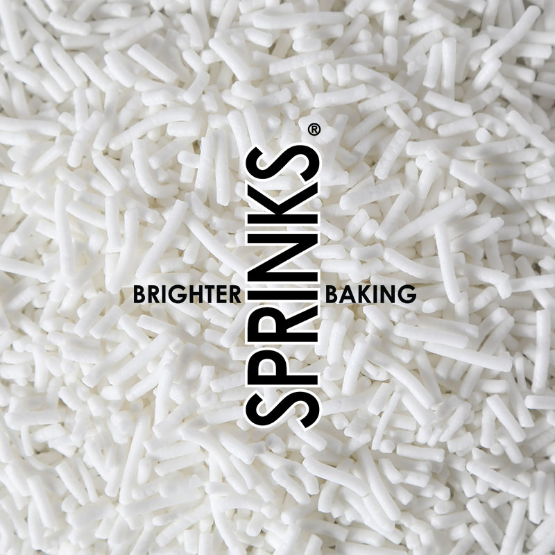 500g Jimmies 1mm WHITE - by Sprinks