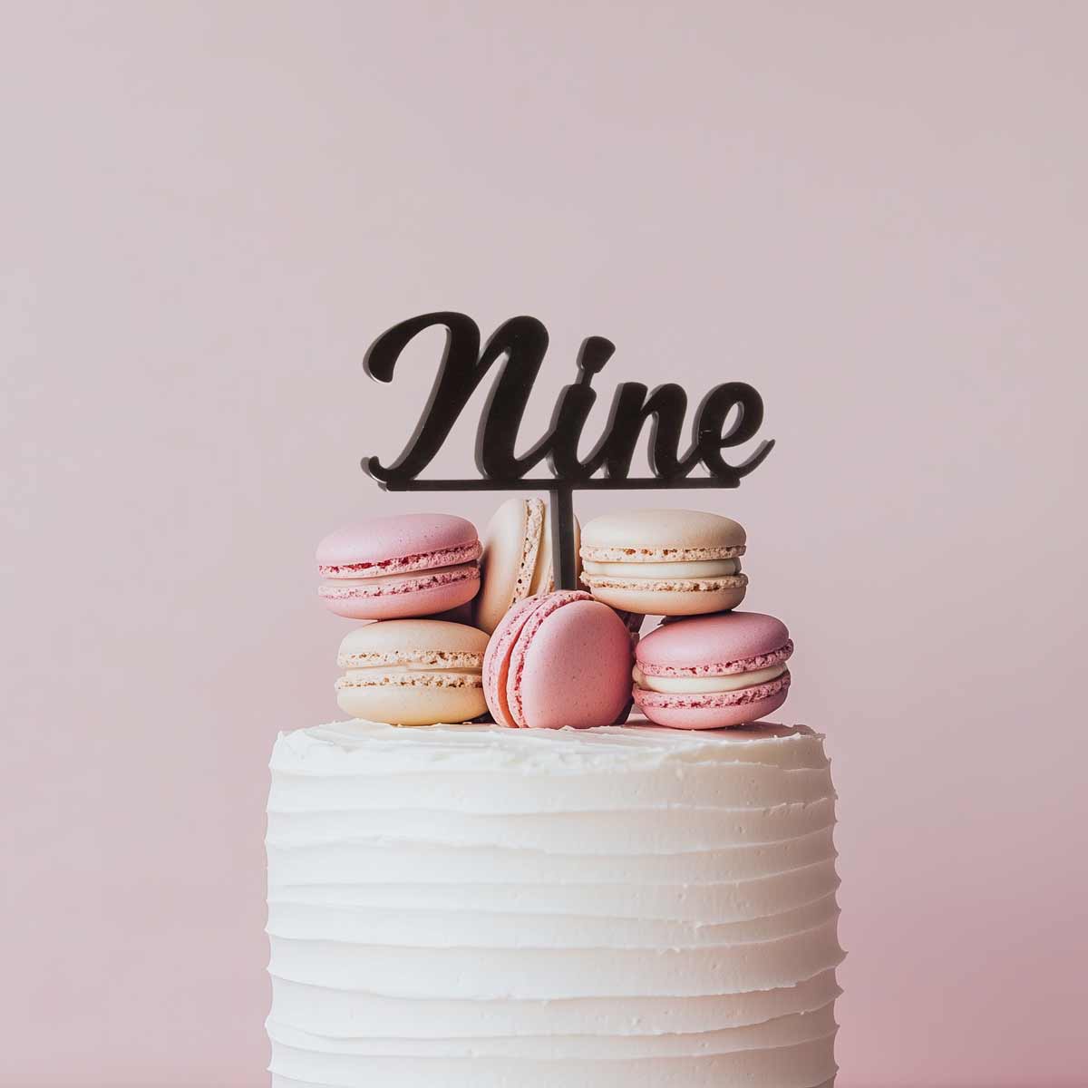 Number NINE Cake Topper (Black)