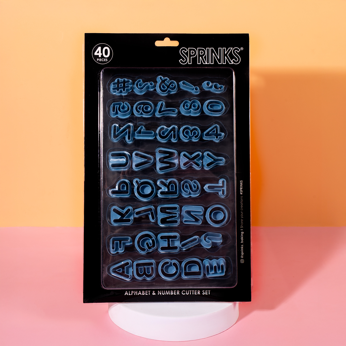 ALPHABET & NUMBER Cutter Set (40 Pieces) - by Sprinks
