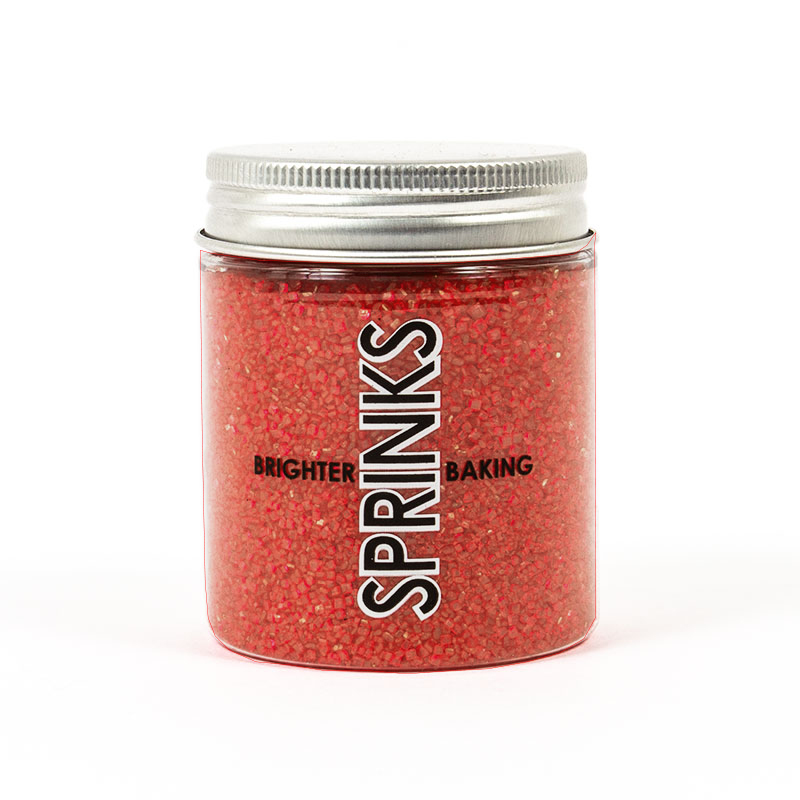 BURNT RED Sanding Sugar (85g) - by Sprinks