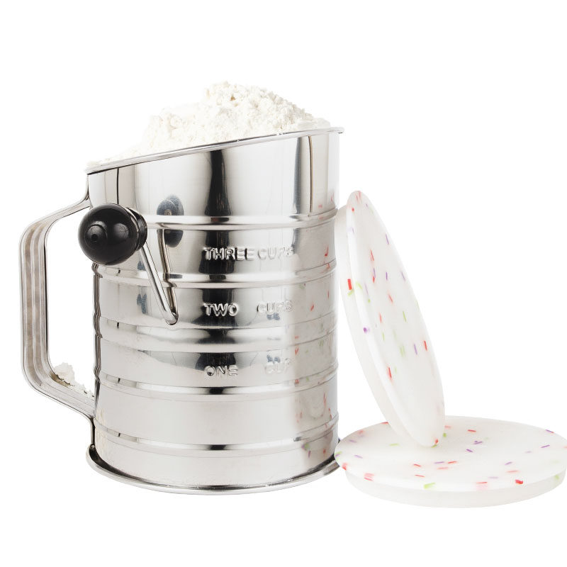 SPRINKS Flour Sifter (with 2 Silicone Lids)