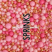 500g PINK VELVET Crunch Sprinkles - by Sprinks
