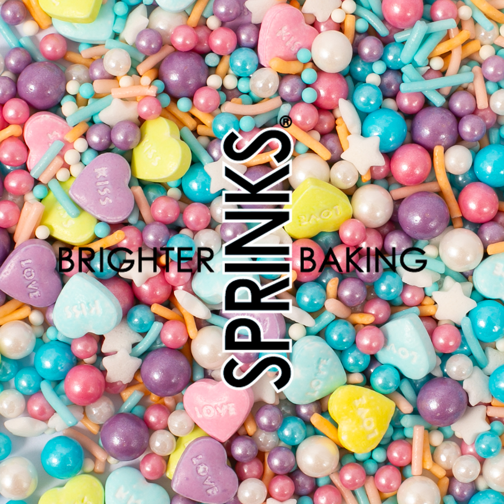 500g SWEETIE HEARTS KISS & LOVE Blend Sprinkles - by Sprinks