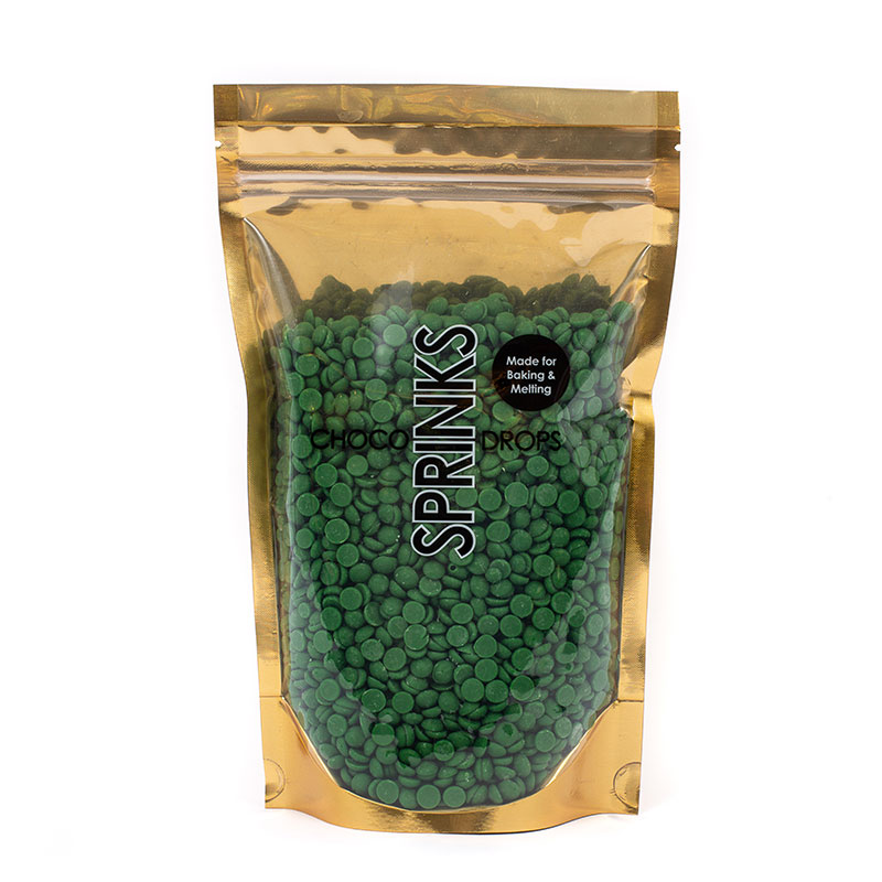 500g SPRINKS Choco Drops - GRASS GREEN