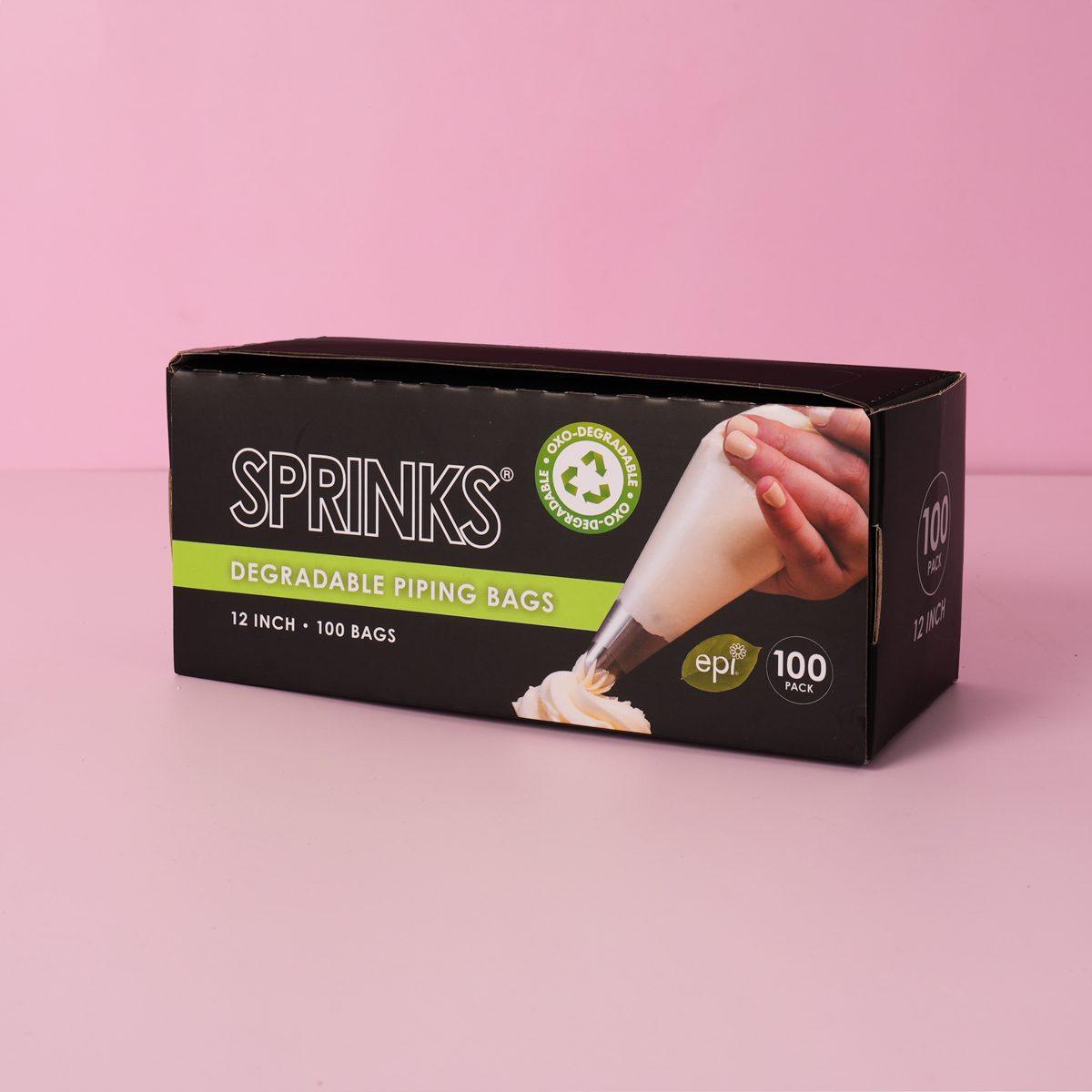 12 BIODEGRADABLE Piping Bags (Pack of 100) - by Sprinks