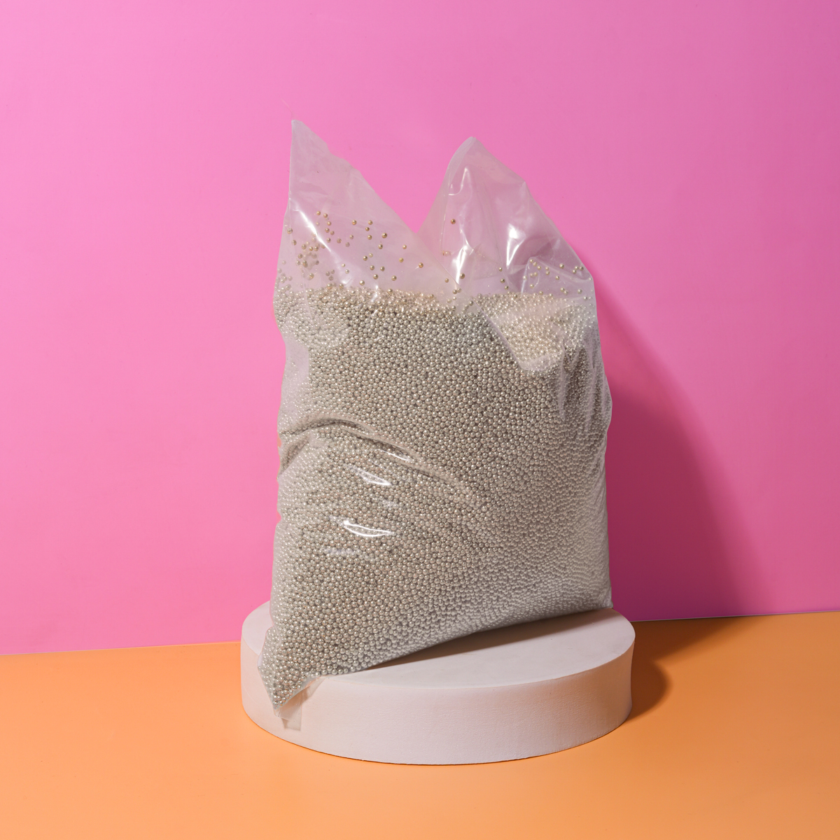 2kg SHINY SILVER 2mm Sprinkles