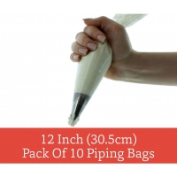 12 Disposable Piping Icing Bags (Pack of 10) - by Sugar Crafty