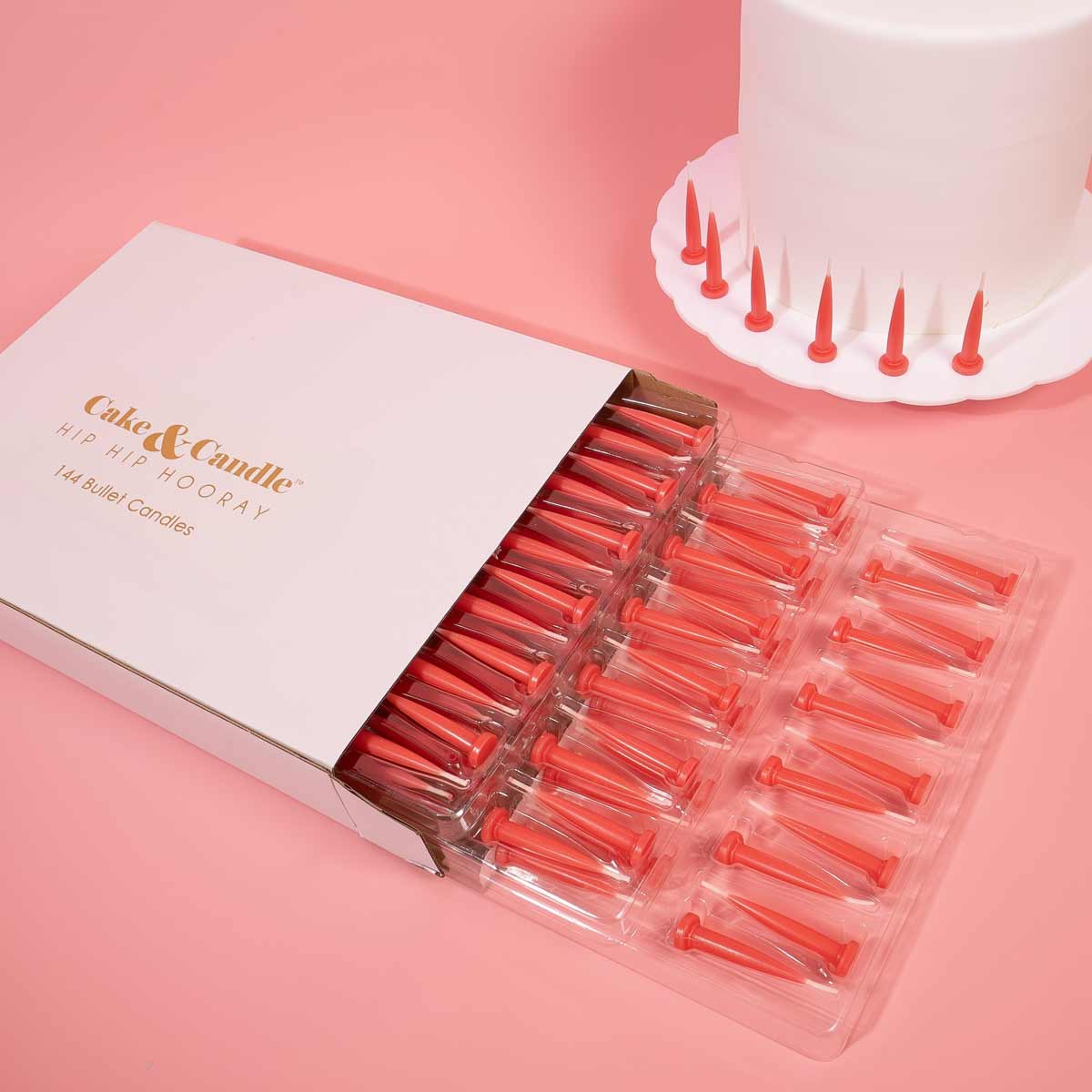 RED Bullet Candles (Pack of 144)