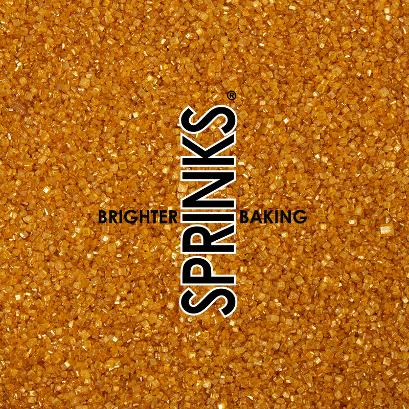 500g GOLD Sanding Sugar - by Sprinks