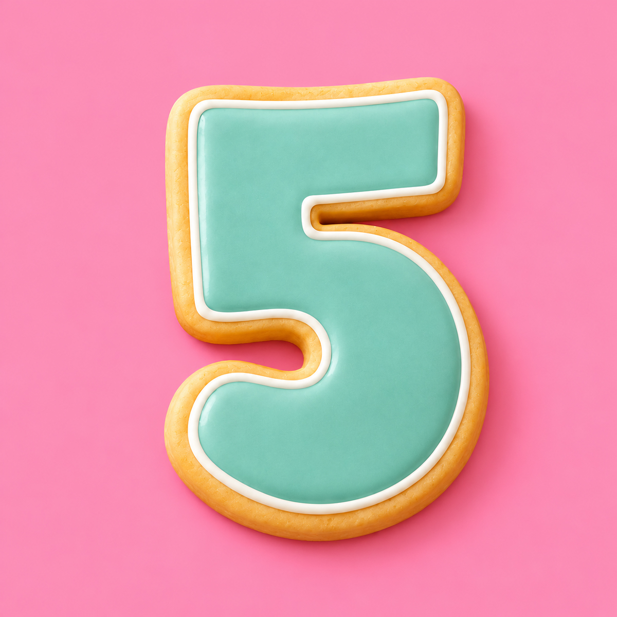 Coo Kie NUMBER 5 Cookie Cutter