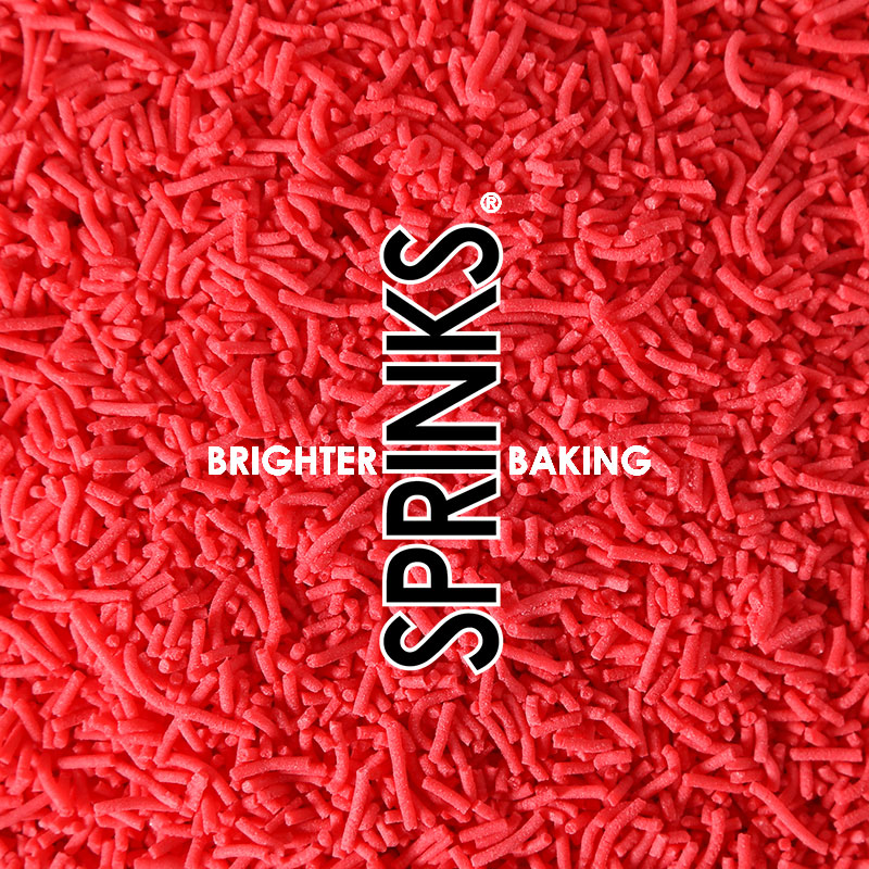 500g Jimmies 1mm RED - by Sprinks