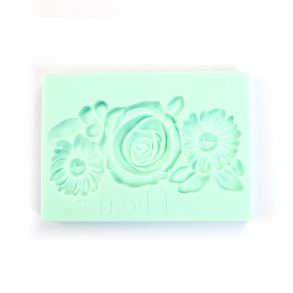 Decor Art Décor Mould - FLEUR 1 2.5 x 3.5