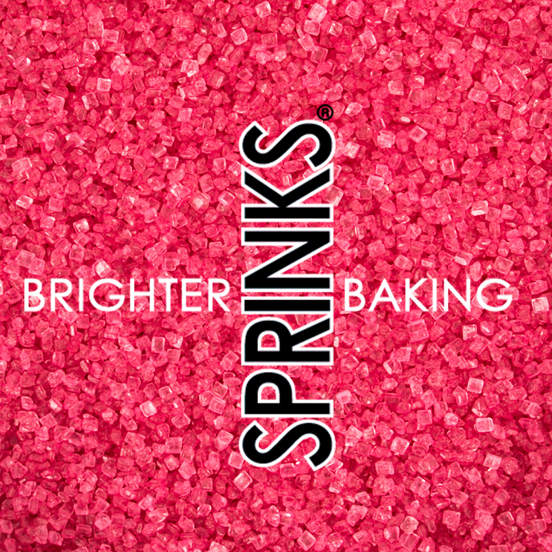 500g PINK Sanding Sugar - by Sprinks