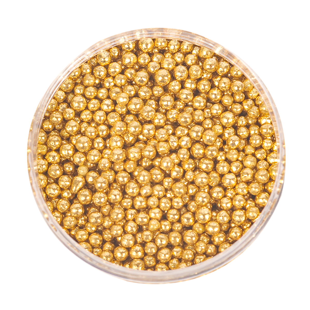 Crunchy SHINY GOLD 2mm Sprinkles (75g)
