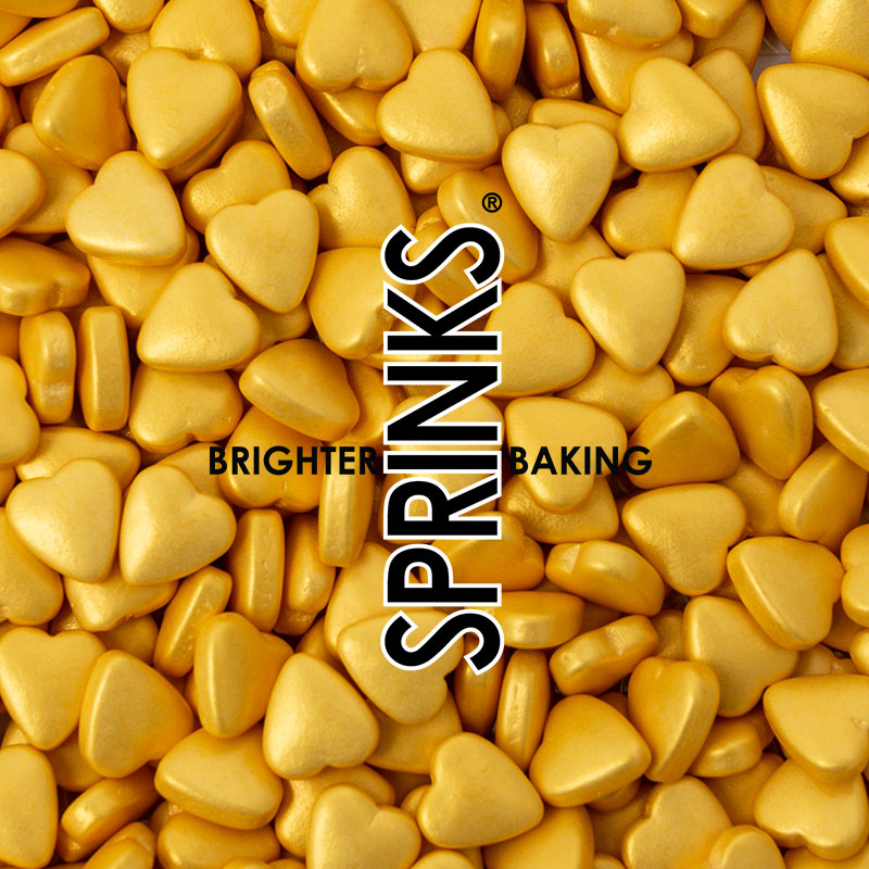 500g GOLD Hearts - by Sprinks