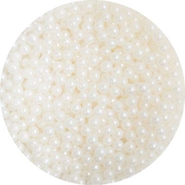 Cachous Round - PEARLISED WHITE 4mm (1kg)