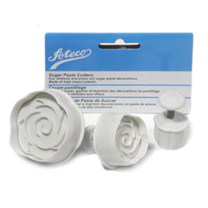 ATECO Rose Plunger Cutter - 3 Pieces