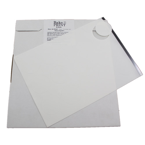 Premium Icing Edible Sheet 15 x 5cm (2) Circles - 24 sheets
