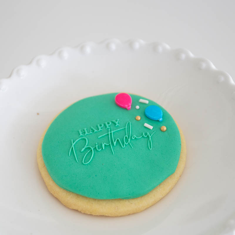  Happy Birthday Fondant Embosser or Cookie Stamp Icing