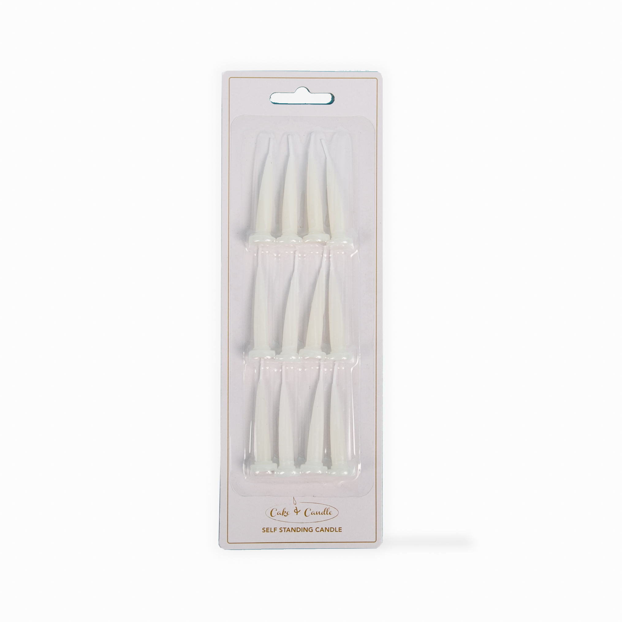 WHITE Bullet Candles (Pack of 12)