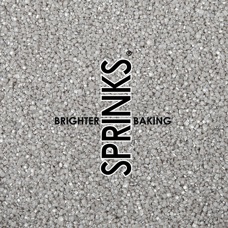 500g SILVER Sanding Sugar - by Sprinks