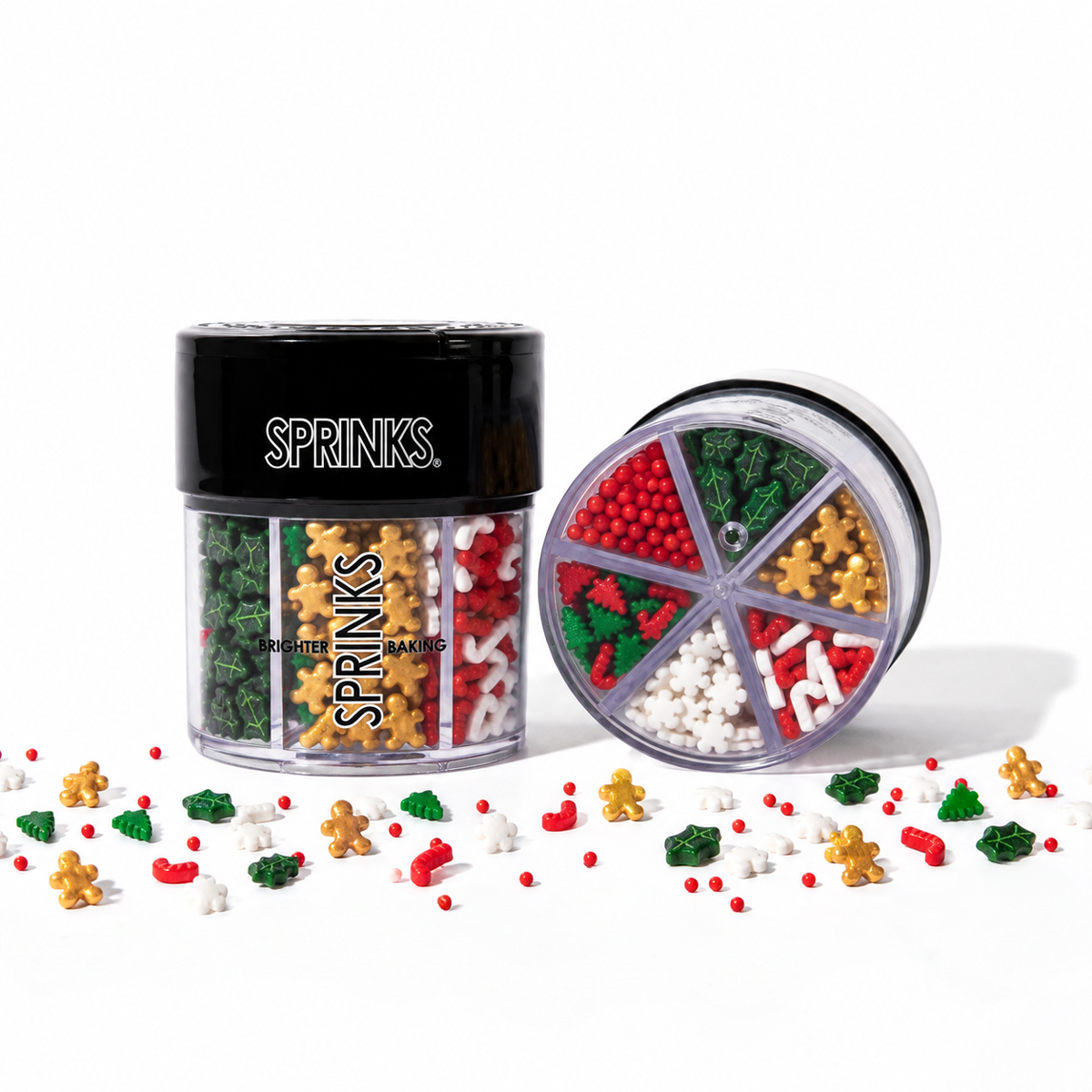 CHRISTMAS 6 Cell Sprinkles (85g) - by Sprinks