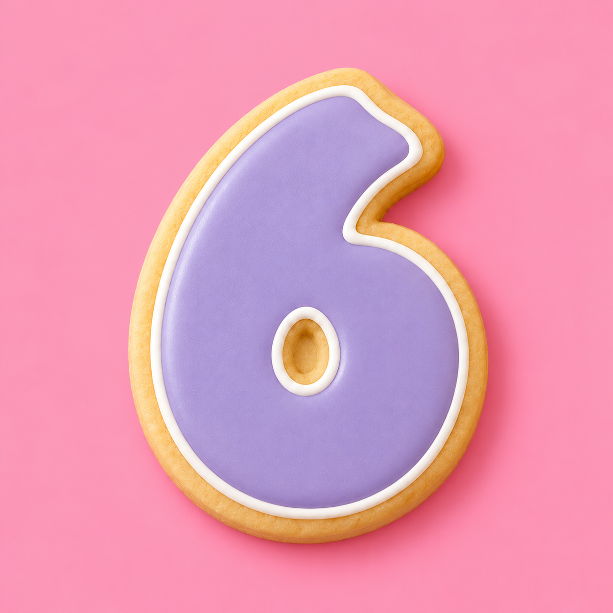 Coo Kie NUMBER 6 Cookie Cutter